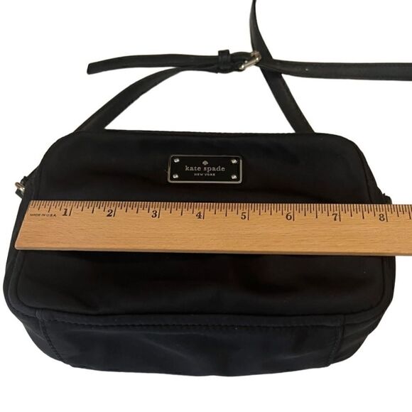 Kate Spade Black Nylon Adjustable Strap Top Zip Small Crossbody - Picture 5 of 16